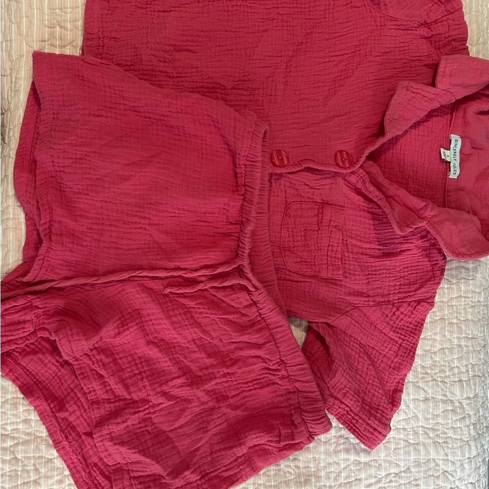 Women's Pink Pajama Set